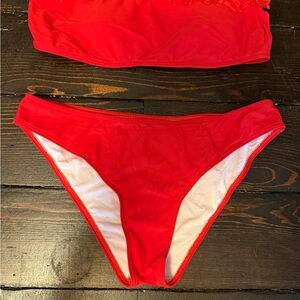 SHEIN Vibrant Red Bikini Set